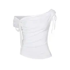 【PAINORPLEASURE】新品 ANGEL STRAP TOP white