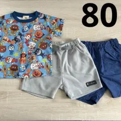 80 子供服　まとめ売り　夏服　アンパンマン　セット売り　春夏