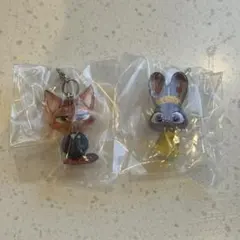 【本日発送】ズートピア2 めじるしアクセサリー ニックB & ジュディB ⑤