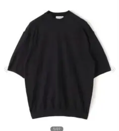 TOMORROWLAND 黒 半袖ニットTシャツのサムネイル