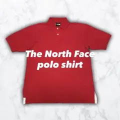 The North Face ノースフェイス ポロシャツ 赤 日本製 刺繍