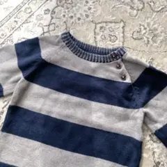 シンプルコットンニット