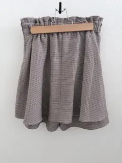 千鳥格子柄 スカートパンツ　スカパン　マジェスティックレゴンのサムネイル