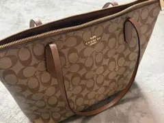 COACH シグネチャー トートバッグ ブラウン