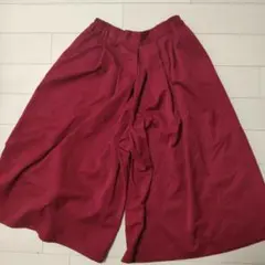 スカーチョ　赤ガウチョパンツ　earth