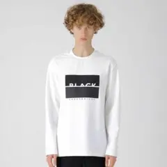 【限定】BURBERRY BLACK LABELチェックコンビロゴカットソー L