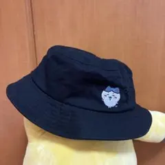 ちいかわ ハチワレ バケットハット 帽子 黒 ブラック