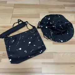 最終価格 未使用■KIU■撥水サコッシュ&サファリハット セット スプラッシュ黒のサムネイル