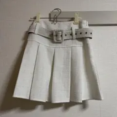 ミニスカート　白