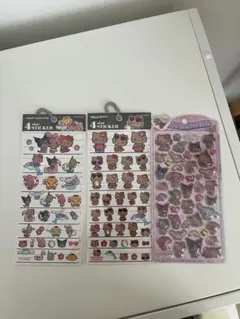 ハローキティ シール 3セット　うるちゅる　日焼けキティ　正規品