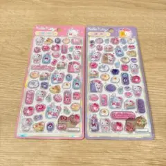 S*R様 正規品 サンリオ キティ 立体 ぷくぷく シール 3D