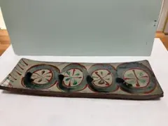 琉球　沖縄　やちむん　ヤチムン　山田真萬作　長皿　希少　（壺屋焼） 琉球 沖縄 やちむん ヤチムン 山田真萬作 長皿 希少 （壺屋焼） - メルカリ