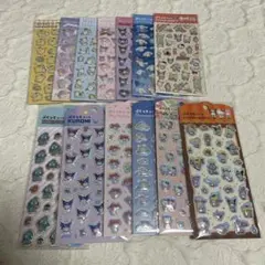 【匿名配送】13点セット　サンリオ ぷくっとシール　シール帳　セリア　ダイソー