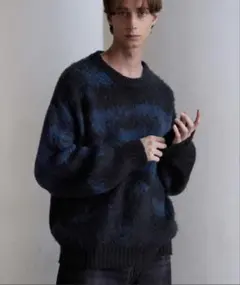 【CLEL】 アルパカブレンドシャギーニット ブラック系 xsのサムネイル
