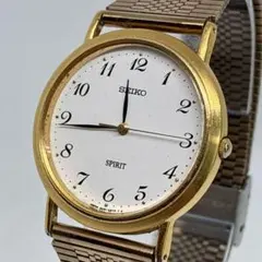 美品 稼働品 SEIKO セイコー 腕時計 クォーツ ゴールド スピリット