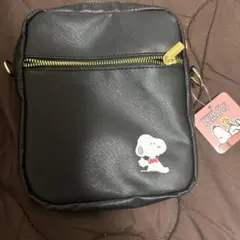 PEANUTS スヌーピー ショルダーバッグ 黒