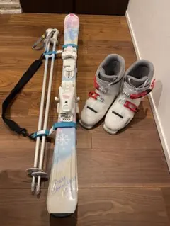 Pure Conscious キッズ　スキー板120㎝　ブーツ22㎝　ストック