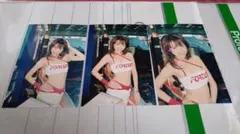 レースクイーン 写真 はがきサイズ 3枚 宮西ななこ ほか アイドル