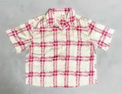 【値引き！】UNIQLO×MARNI 半袖チェック柄 オープンカラーシャツ