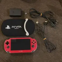 SONY PS Vita レッド 本体 ケース・メモリーカード・充電器付き