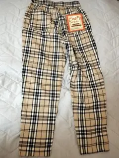 ベージュチェックパンツ メンズM新品未使用