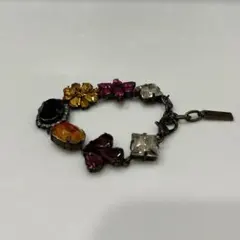 美品】ミハエルネグリン ブレスレット 花 ビジュー アンティーク調