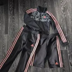 adidas ジャージセット ブラック/ピンク