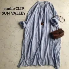 スタディオクリップ×サンバレー ボイルピースダイ スキッパーワンピース フリー