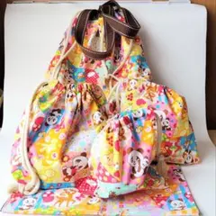 カラフル動物柄バッグ4点セット