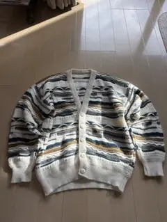 VINTAGE 3Dニットカーディガン