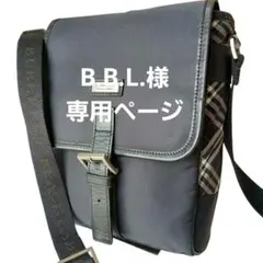 【BURBERRY BLACK LABEL】サイドノバチェック　ショルダーバッグ