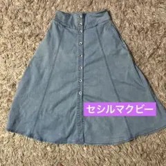 セシルマクビー　フレアロングスカート　Mサイズのサムネイル