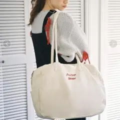 新品未使用☆ALLISON BROWN ホリデーキャンバスバッグ アイボリー