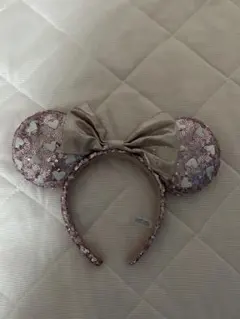即購入可⭕️ミニーちゃん ディズニー ハート型スパンコールカチューシャ
