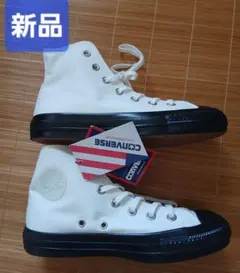 新品　コンバース　オールスター　ハイカット　ブラック×ホワイト　バイカラーのサムネイル