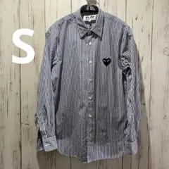 プレイ　コムデギャルソン ストライプ　シャツ　S
