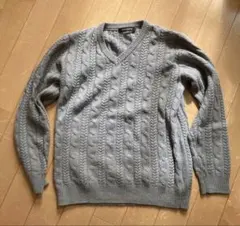 vネックニット グレー