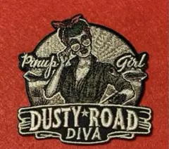 A1973 ヴィンテージデザイン　Dusty Road 刺繍ワッペン　アイロン