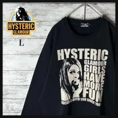 3805MU【美品】ヒステリックグラマー☆ヒスガール ビッグロゴ 長袖Ｔシャツ