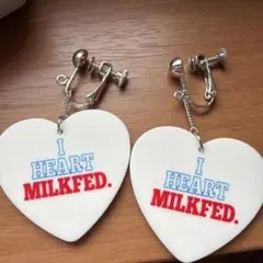 I HEART MILKFED. ハート型イヤリング