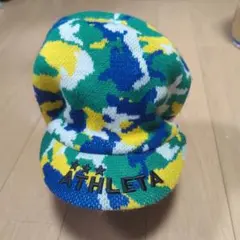 ATHLETA カモフラ柄 ニットキャップ