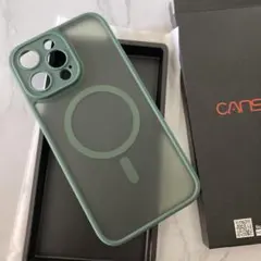 【新品】マグセーフ対応 スマホケース（深緑）