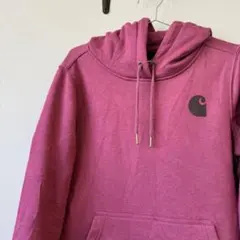Carhartt カーハート 袖ロゴ パーカー ボルドー系 裏起毛 Sのサムネイル