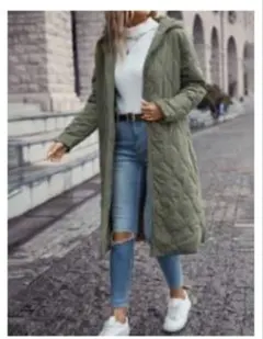 キルティング　ロングコート　レディース　L〜LL