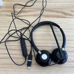 USB 有線ヘッドセット ブラック