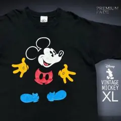 90s ラグランシャツ 三つ目ミッキー 片足ミッキー ええ感じの色落ち
