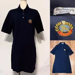 Burberrys バーバリー　ポロシャツ ネイビー M エンブレムのサムネイル