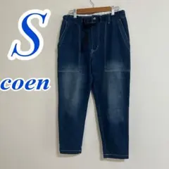 coen コーエン デニム テーパードパンツ ブルー S カジュアル メンズのサムネイル