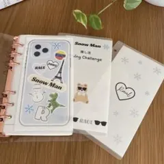 推し活貯金！A6バインダーリフィル　ラウール　6枚セット　スノーマン