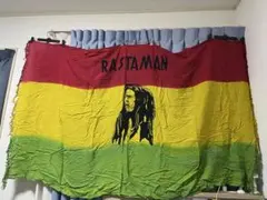 Bob Marley Rastaman ラスタマン　レゲエ　綿生地？　用途不明